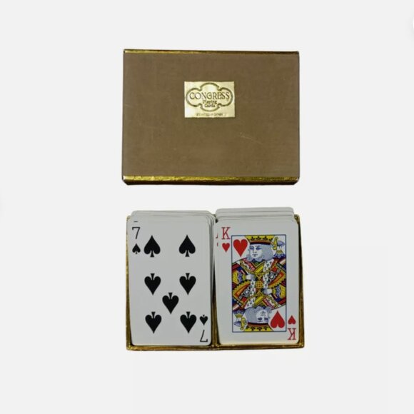 Vintage Congress Playing Cards: Articles & Law Playing at Golf 1744 Two Deck Box - Picture 7 of 8